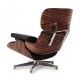 Replica Eames Lounge chair con piede cromato di Charles & Ray Eames
