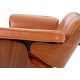 Réplica Eames Lounge Chair en Piel marrón Cognac de Charles & Ray Eames