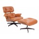 Réplica Eames Lounge Chair en Piel marrón Cognac de Charles & Ray Eames
