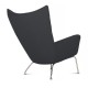 Wing chair replica by designer Hans J. Wegner