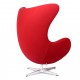 Egg Chair replica in cashmere del designer Arne Jacobsen