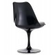 Replica della sedia Tulip chair tutto nera del famoso designer Eero Saarinen