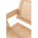 Replica della sedia Chandigarh con braccioli del designer Pierre Jeanneret 